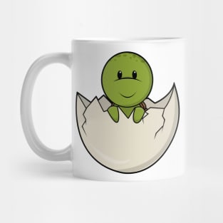 Turtle as Baby with Eggshell Mug